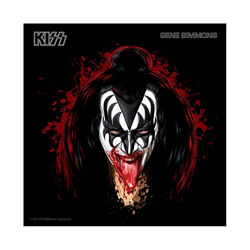 Gene Simmons of KISS LP Album Size Art Giclee' by David E. Wilkinson