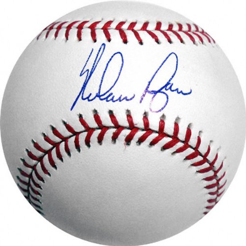 Autographed Nolan Ryan Hall of Fame Major League Baseball