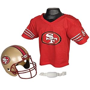 Franklin Sports NFL San Francisco 49ers Replica Youth Helmet and Jersey Set