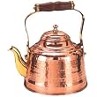 Old Dutch 2 Quart Solid Copper Teakettle With Wooden Handle