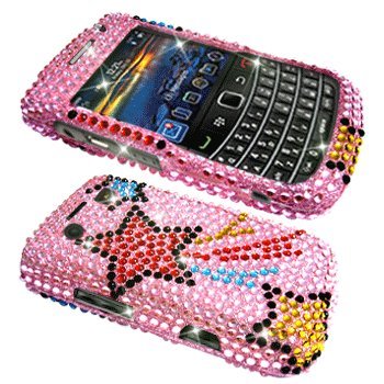Star Rhinestone Bling Hard Case / Cover / Shell for RIM BlackBerry Bold 9700