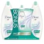 Dove Body Wash, Sensitive Skin, Value Pack (Bonus Body Wash 24 Ounce, Bonus Body Wash 6.67 Ounce, Free Bath Pouf)