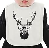 Hipster Moose ネクタイを有する有機ビブ Medium