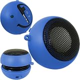 KC-Electronics High Quality 3.5 mm Basebuddy Blue Rechargeable Mp3 and Phone Capsule Speakers For Apple iPhone 3, 3GS, 4, 4S, iPad, iPad 2, iPod Shuffle, Nano, Classic, Touch 3, Touch 4