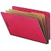 Smead End Tab Classification Folders, 6-Sections, Legal Size, Bright Red, 10 per Box (29783)