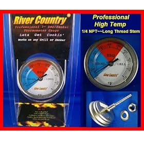 River Country RC-T3 Color Coded Thermometer Barbecue Accessory