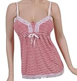 Women s Red / White Stripe Tunic Tank Top