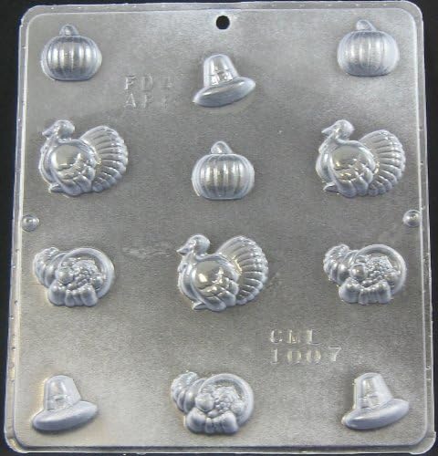 Thanksgiving Assortment Chocolate Candy Mold Thanksgiving 1007