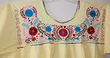 Hand Embroidered Mexican Peasant Hippie Boho Blouse Plus Size 2X 3X 4X