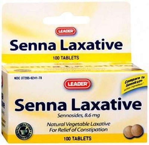 Leader Senna Laxative Tablets 100 Count (4 Pack)