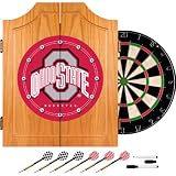 Ohio State University Dart Cabinet Includes Darts and Board