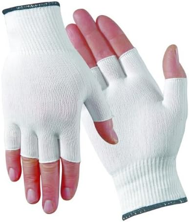 All-Day Reusable Protrective Half-Finger Nylon Glove Liner - 1 Pair