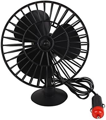 homeey 12V Portable Mini Auto Car Truck Vehicle Cooling Cool Adsorption Fan Black