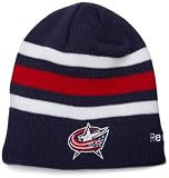 NHL Men's Center Ice Official Team Player Knit Hat (Columbus Blue Jackets, One Size Fits All)