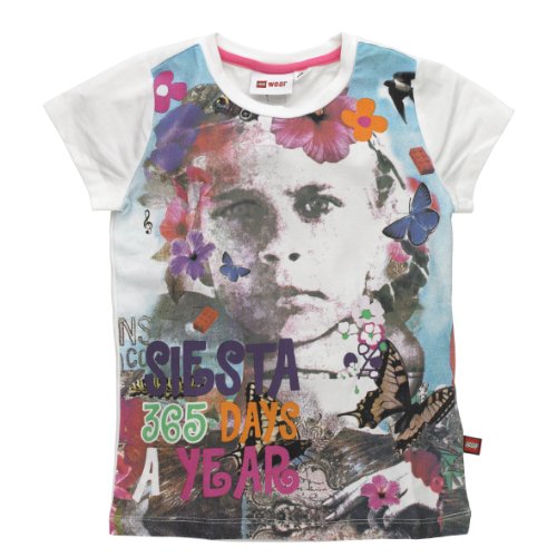Lego Wear M&auml;dchen T-Shirt 13459 TABITA 305 - T-SHIRT S/S, Gr. 146, Wei&szlig; (WHITE) Preisvergleich