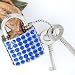Sapphire Blue Crystal Lock with Keys