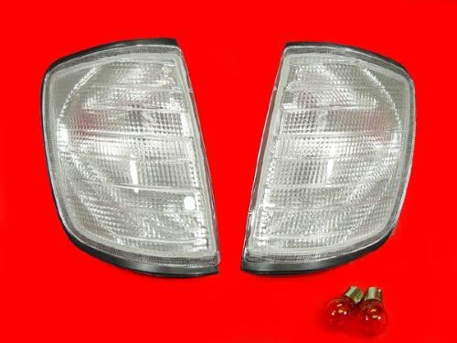 A Pair of Depo Toric Clear Lense Corner Signal Light - Mercedes-Benz E420 W124 1994-1996