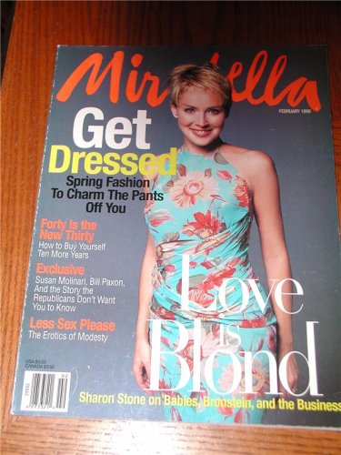 MIRABELLA Magazine Back Issue February 1999 Sharon Stone Cover