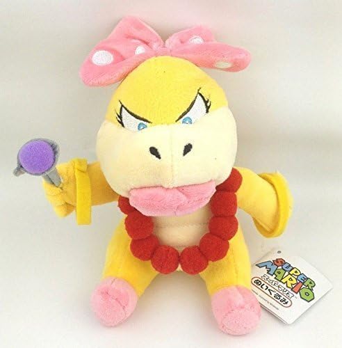Super Mario Bros / Brother Wendy Kootie Pie Koopa Bowser Koopalings 6" Plush Plushies Anime Stuffed Animals Doll Toy