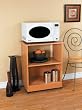 New Microwave Cart in Oak Finish By Mylex Furniture