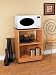 New Microwave Cart in Oak Finish By Mylex Furniture