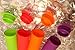 Silicone Popsicle Molds - Set of 4 - Easy to Freeze Squeeze and Fill Ice Pop Maker - BPA Free - Get Your 77 Gourmet E-book Recipes