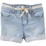 OSHKOSH(オシュコシュ) ロールカフヒッコリーストライプショーツ ストライプ ボトムスショートパンツ 9ヶ月【並行輸入】