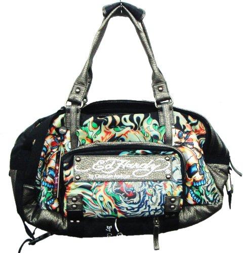 New Ed Hardy By Christian Audigier Balistic Tiger Skull Tattoo Duffle Gym Bag Backpack