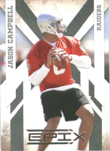 2010 Panini EPIX Football Card # 71 Jason Campbell - Oakland Raiders - NFL Trading Card in Screwdown Case