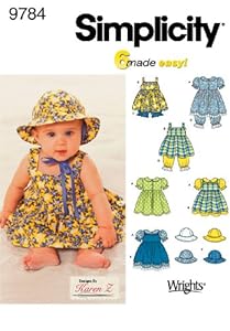 Simplicity Schnittmuster 9784 A für Baby-Kleider