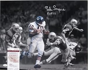 Gale Sayers Signed Chicago Bears 16x20 Spotlight Photo HOF 77 JSA