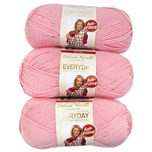 Premier-Yarns-3-Pack-Solid-Deborah-Norville-Everyday-Soft-Worsted-Baby-Pink