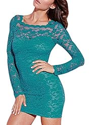 Sexy Sheer Lace Long Sleeves Bodycon Dress/Club Dress 