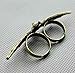 HuaYang Vintage Cool Bat Wing Two / Double Finger Stretch Adjustable Ring(Silver)