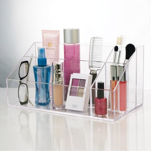 Makeup Palette Organizer Acrylic Cosmetic Case Women Brush Holder