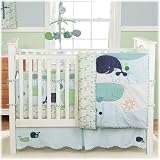 Migi Little Whale 4 Piece Crib Bedding Set by Bananafish