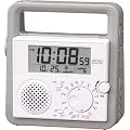 SEIKO CLOCK (セイコー クロック) デジタル 防災 目覚し時計 ラジオ 懐中電灯 手動発電機 SQ692W