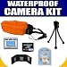 Water Proof Camera Accessory Kit - Orange Floating Camera Strap, Olympus 2GB XD Memory Card, Memory 