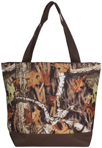 J Garden Natural Brown Camo Travel Tote Bag 16-inch