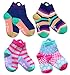 Ez Sox Kids Socks Seamless toe non-skid grippers with easy pull loops for Girls