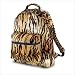 TIGER PRINT BOOKBAG PLUSH BACKPACK SCHOOL BOOK BAG