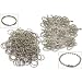 200 Split Rings Ball Chains Keychain Nickel Plated
