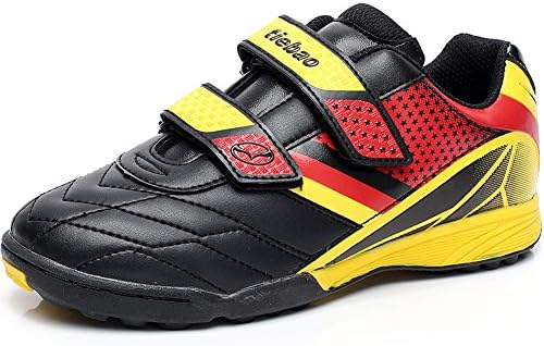 Tiebao Boys' Hard Ground Indoor Pu Leather Soccer Shoes
