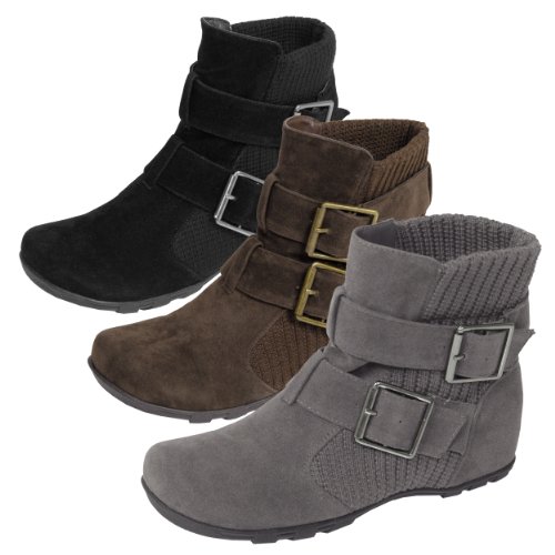 Bamboo by Journee Faux Knit Boot