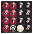 Imperial Florida State Seminoles NCAA Licensed Billiard Ball Set