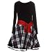 Plus Size Girls Clothes BLACK Christmas Dress BONNIE JEAN Girl 12.5-20.5
