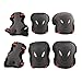 Physport Red Safety Protective Gear Keen,Elbow,Wrist 6 pcs Set Protective Pads Red and Black M Size