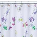 Bugs and Leaves Shower Curtain