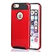 iPhone 6 Case, Lumsing™ Hybrid High Impact Double Layer Armor Defender Case Protective Cover for Apple iPhone 6 (4.7 inch Screen) (2 in 1/Red)