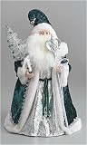 Silver Splendor Green Santa Claus Christmas Tree Topper 19